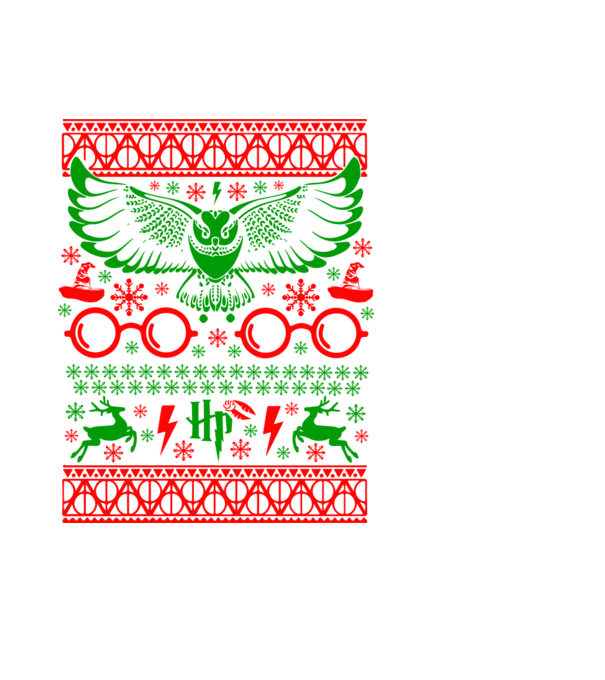HP ugly sweater minta fekete pólón