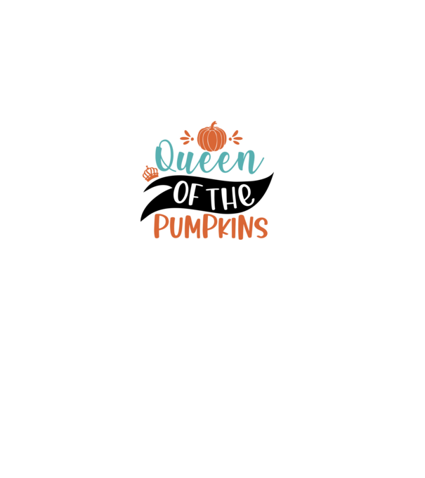 Queen of the pumpkins minta fehér pólón