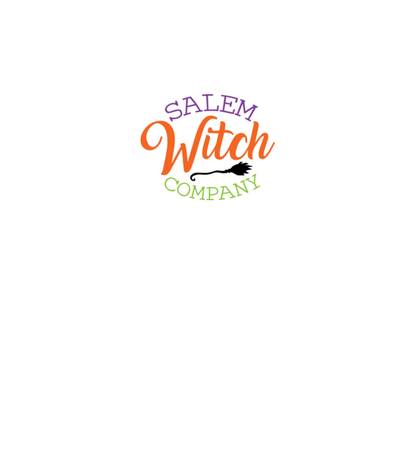Salem Witch Company minta fehér pólón