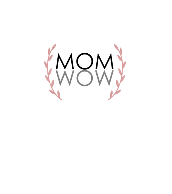 mom wow  minta fehér pólón