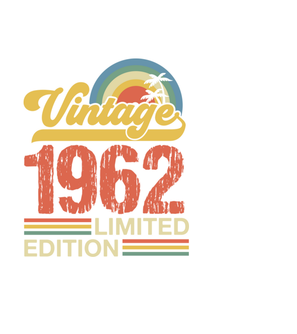 Vintage Years Limited Edition 1962 minta fekete pólón