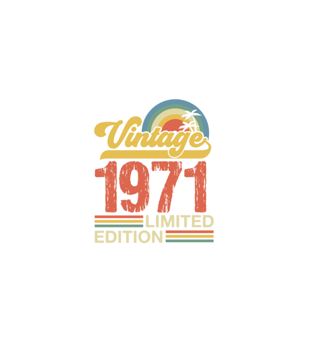 Vintage Years Limited Edition 1971 minta szürke pólón