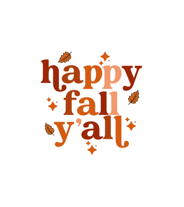 Happy fall yall minta fehér pólón