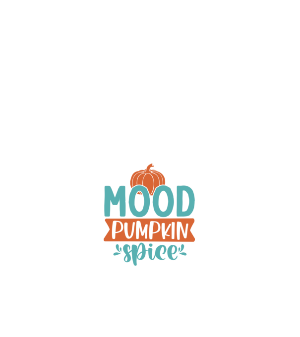 Mood pumpkin spice minta fehér pólón