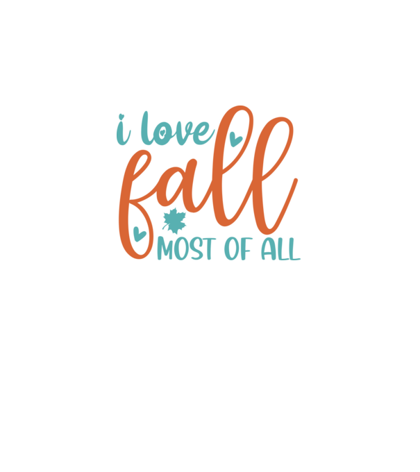 I love fall most of all minta fekete pólón