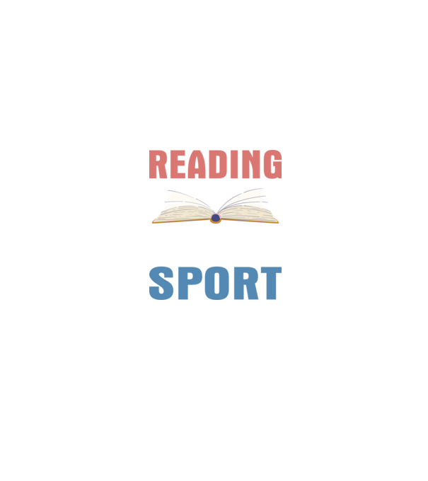 Reading is my favorite sport minta fehér/piros pólón