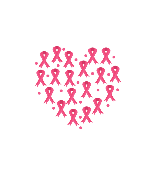 Pink Heart minta fehér pólón
