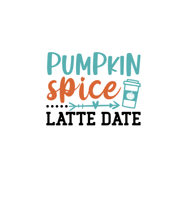 Pumpkin spice latte date minta fehér pólón