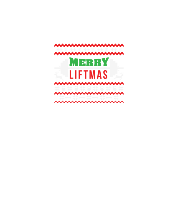 Merry Liftmas minta fekete pólón