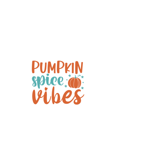 Pumpkin spice vibes minta fekete pólón