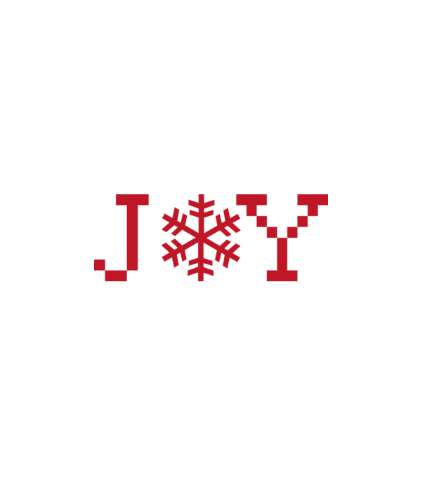 Joy minta fehér pólón