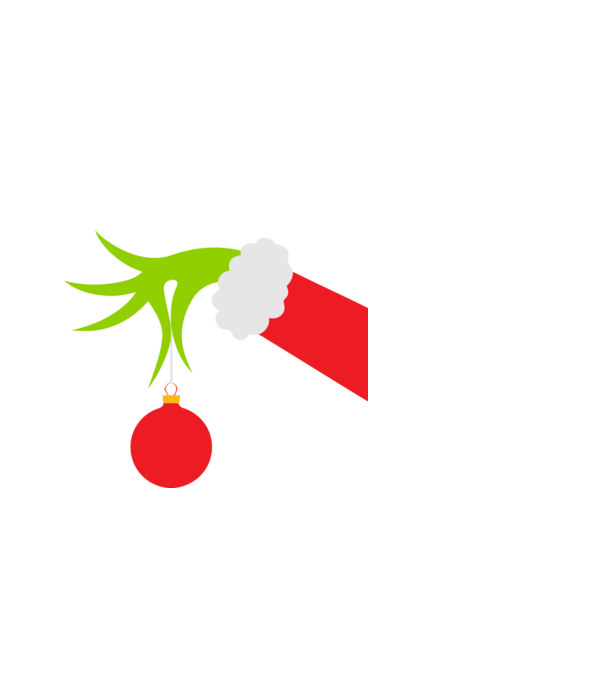 Grinch hand minta fehér pólón