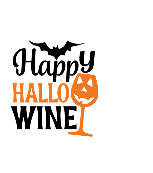 Happy hallo wine minta fekete pólón