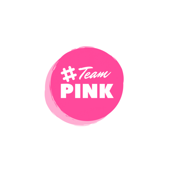 Team Pink minta rózsaszín pólón