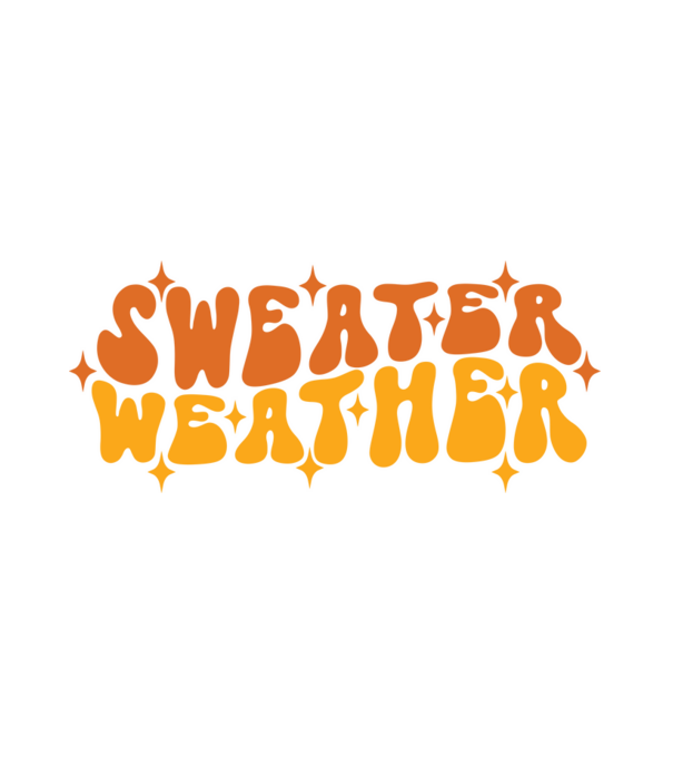 Sweater Weather minta fehér pólón