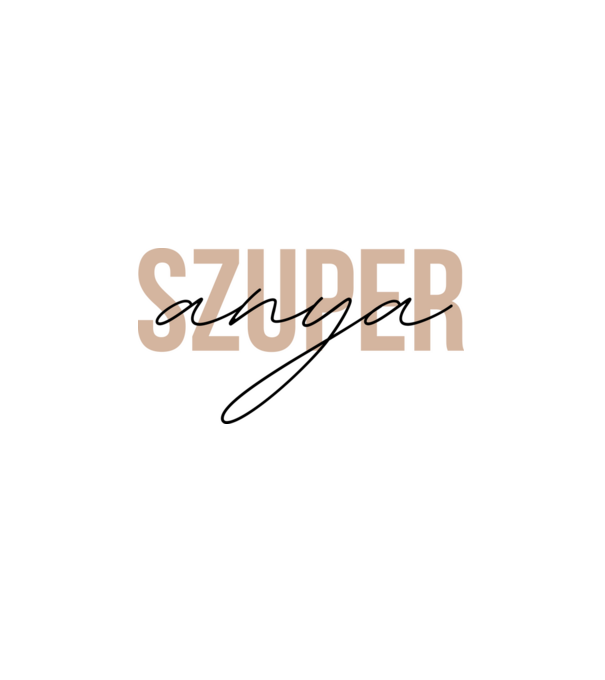Szuper anya minta fehér pólón