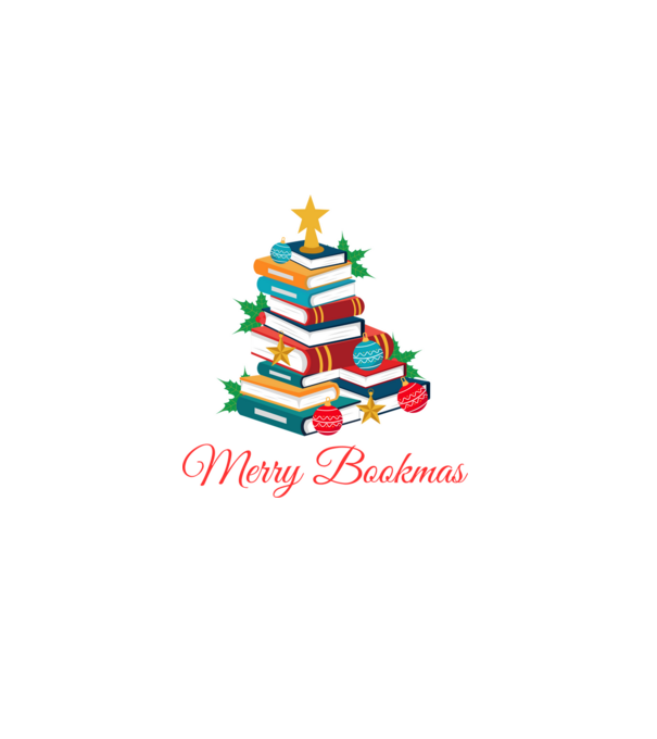 Merry bookmas minta fekete pólón
