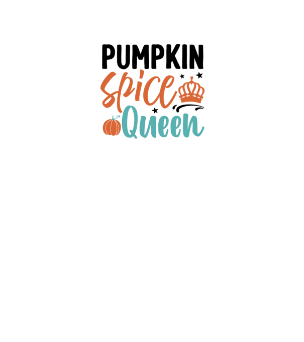 Pumpkin spice queen minta fehér pólón