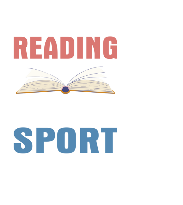 Reading is my favorite sport minta fehér pólón