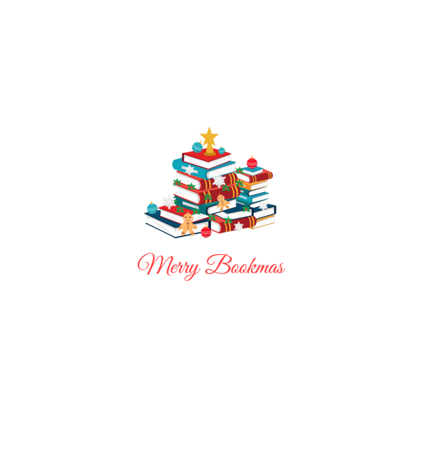 Merry bookmas minta fekete pólón