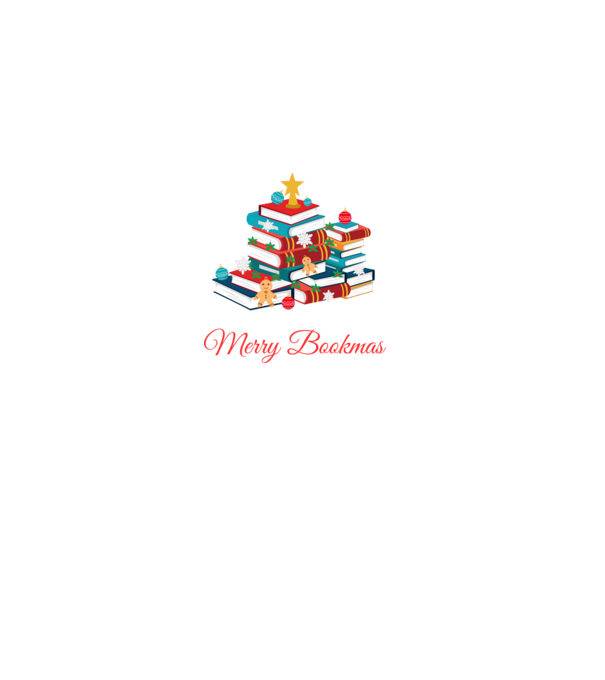 Merry bookmas minta fekete pólón