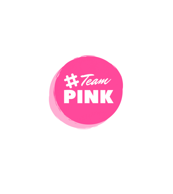 Team Pink minta szürke pólón