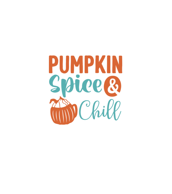 Pumpkin spice  chill minta szürke pólón