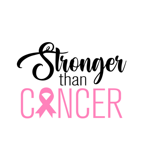 Stronger than Cancer minta fehér pólón