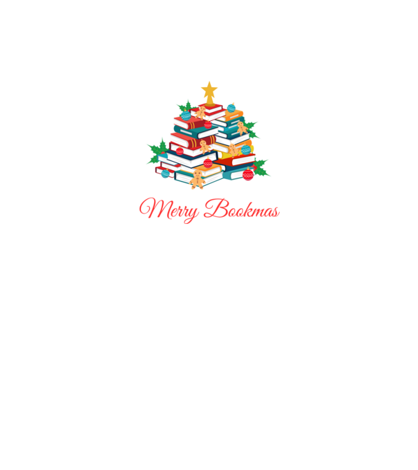 Merry bookmas minta fekete pólón