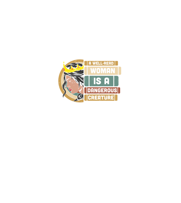 A Well-Read Woman Is minta szürke pólón