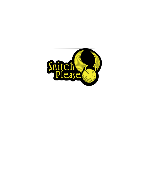 snitch please minta fehér pólón