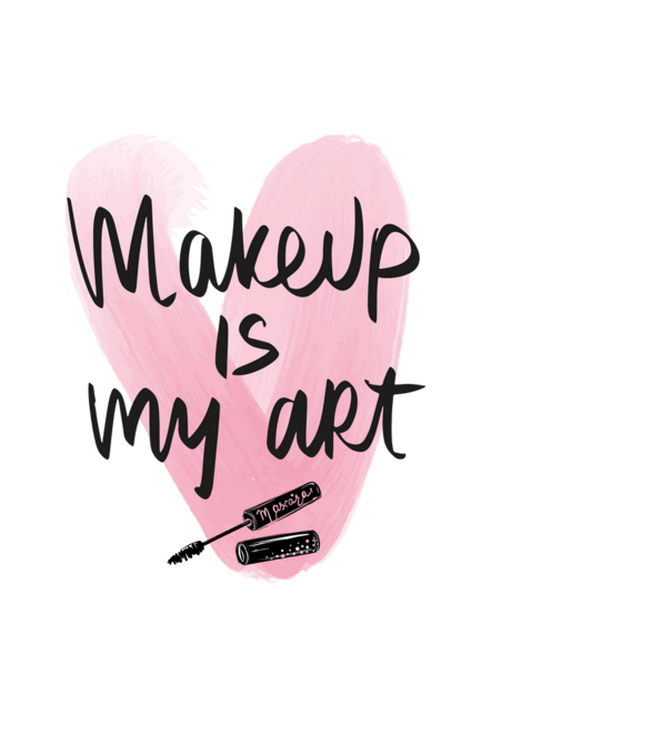 Makeup is my art minta világoskék pólón