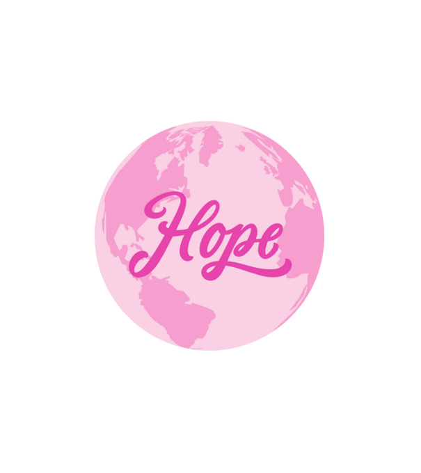 Hope minta fehér pólón