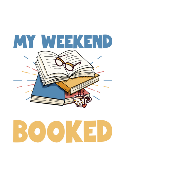 My Weekend is all Booked minta sötétkék pólón