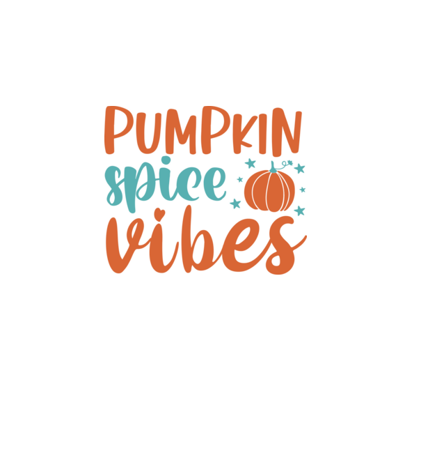 Pumpkin spice vibes minta sötétkék pólón