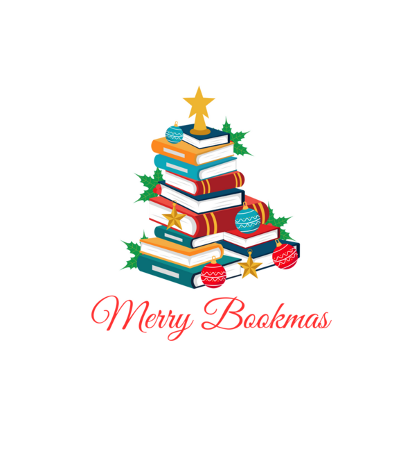Merry bookmas minta homokszín pólón