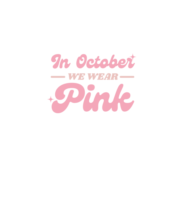 We Wear Pink minta fehér pólón