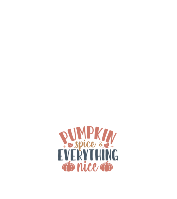 Pumpkin spice everything nice minta világos rózsaszín pólón