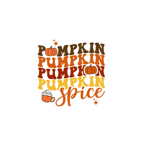 Pumpkin spice minta szürke pólón