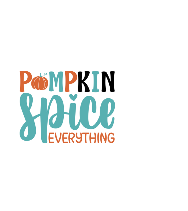Pumpkin spice everything minta fekete pólón