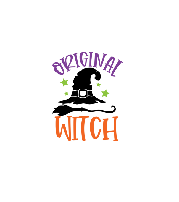 Original Witch minta szürke pólón