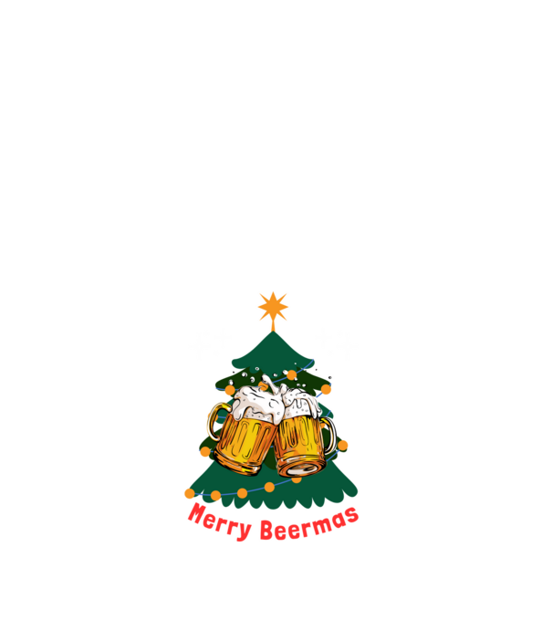 Merry Beermas minta fehér pólón