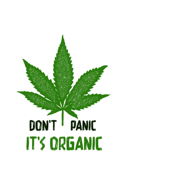 Don't Panic - It's Organic minta világoskék pólón