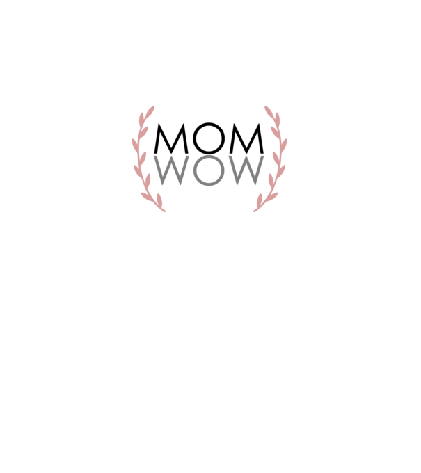 mom wow  minta fehér pólón