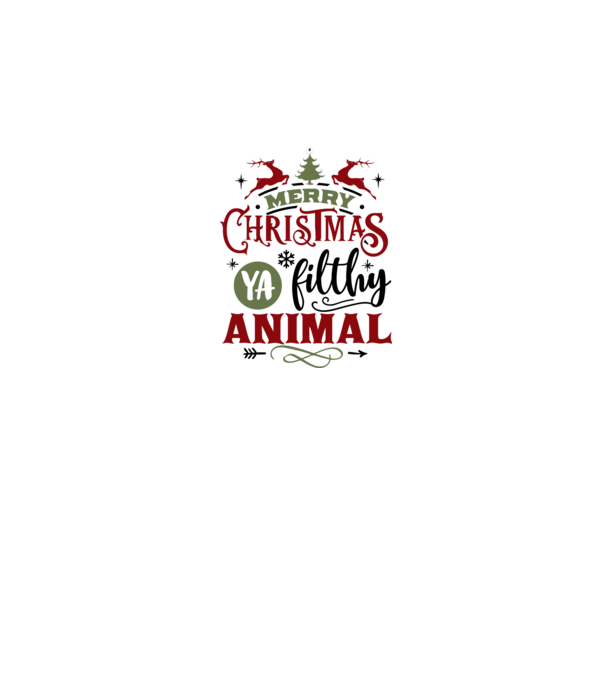 Merry Christmas ya filthy animal minta szürke pólón