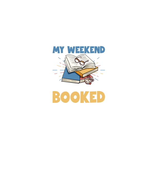 My Weekend is all Booked minta farmerkék pólón