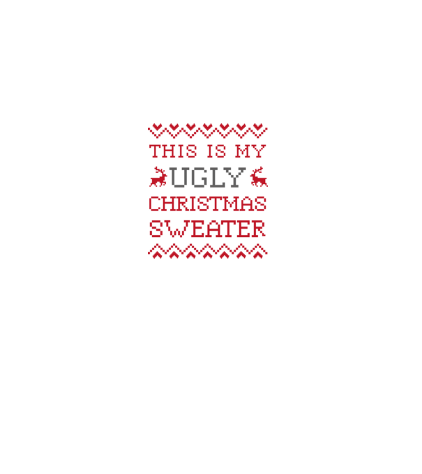 This Is My Ugly minta fekete pólón