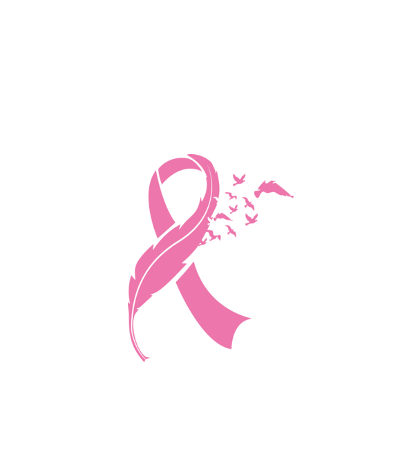 Pink Ribbon minta fehér pólón