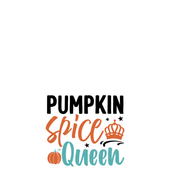 Pumpkin spice queen minta fehér pólón
