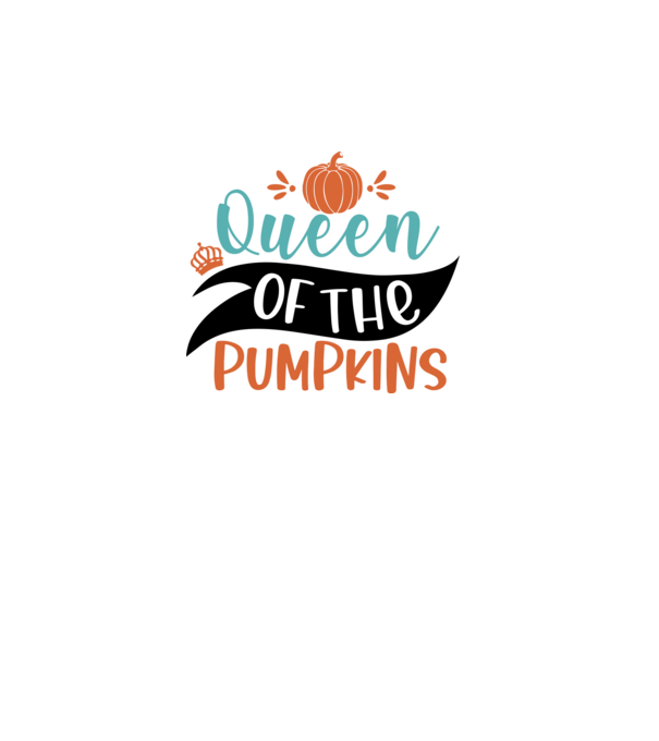 Queen of the pumpkins minta fehér pólón